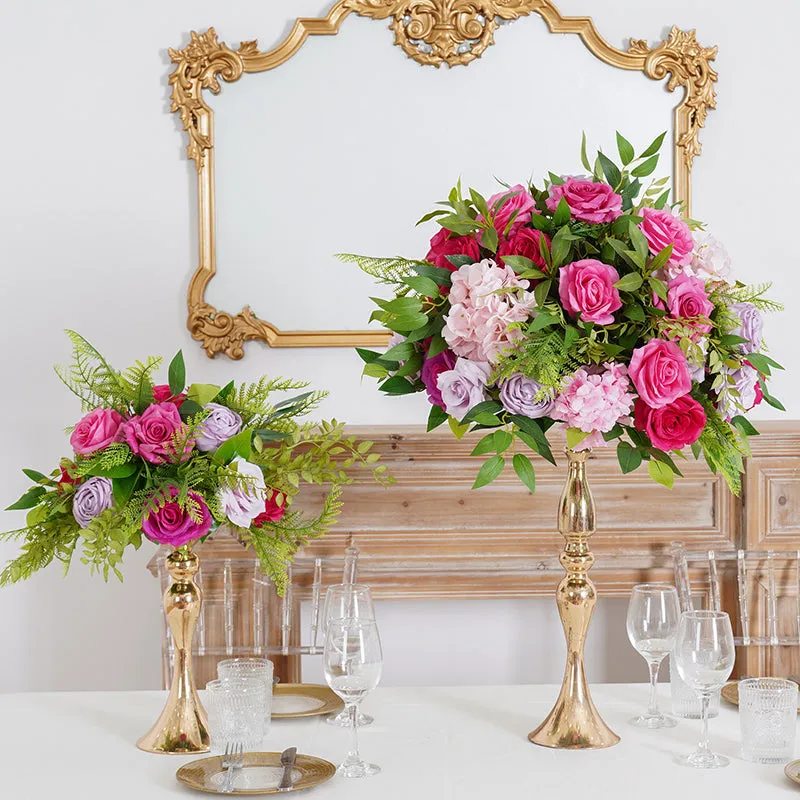 A8193 Luxury Hot Pink  Table Flower Arrangement