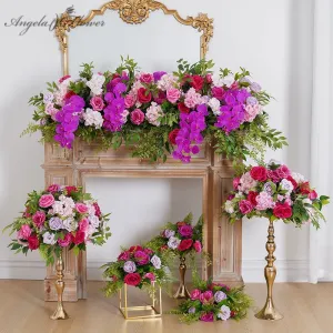 A8193 Luxury Hot Pink  Table Flower Arrangement
