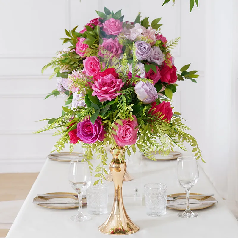 A8193 Luxury Hot Pink  Table Flower Arrangement