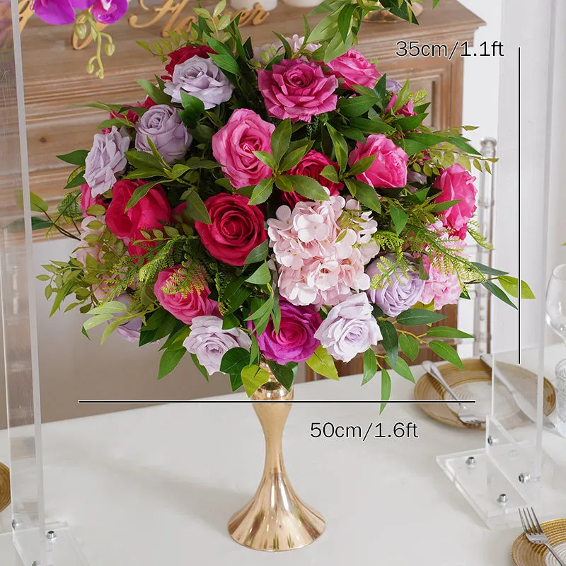 A8193 Luxury Hot Pink  Table Flower Arrangement