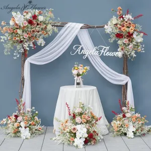 A8214 Wedding Backdrop Decor Christmas Berry Hang Floral Row Arrangement
