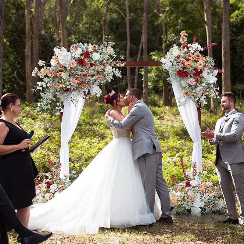 A8214 Wedding Backdrop Decor Christmas Berry Hang Floral Row Arrangement