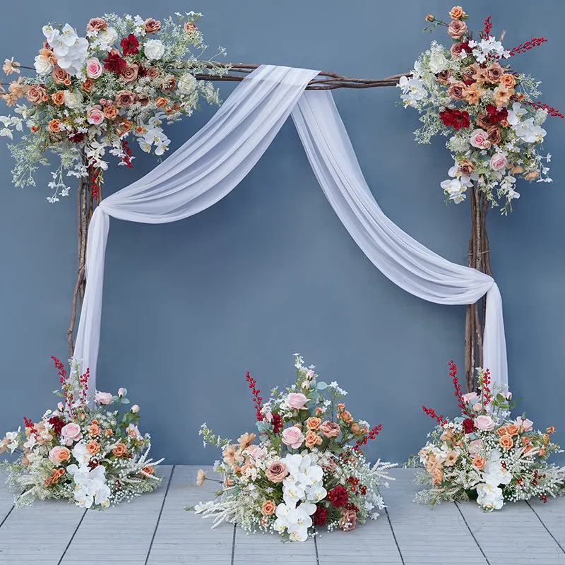 A8214 Wedding Backdrop Decor Christmas Berry Hang Floral Row Arrangement