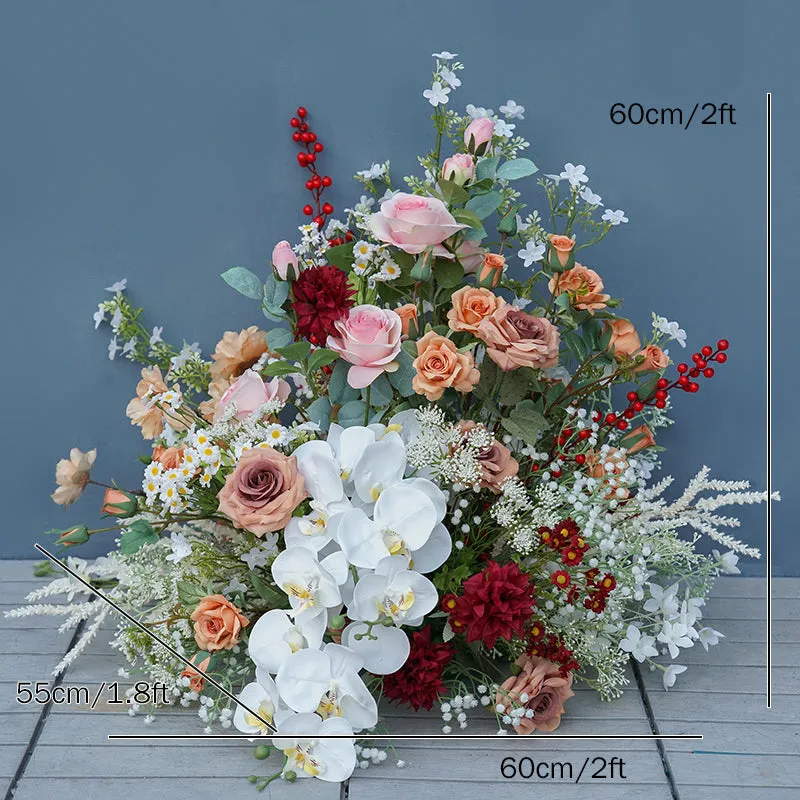 A8214 Wedding Backdrop Decor Christmas Berry Hang Floral Row Arrangement