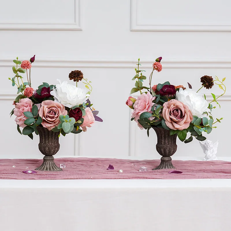 A864619 Bean Paste Series With Greenery Vase Flower Wedding Banquet Decor