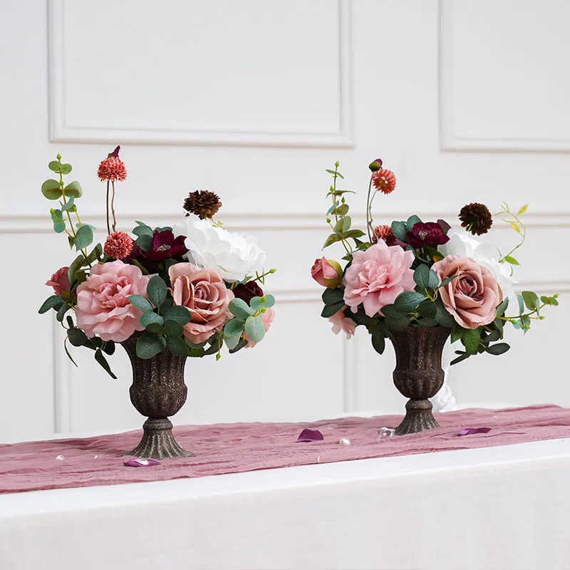 A864619 Bean Paste Series With Greenery Vase Flower Wedding Banquet Decor