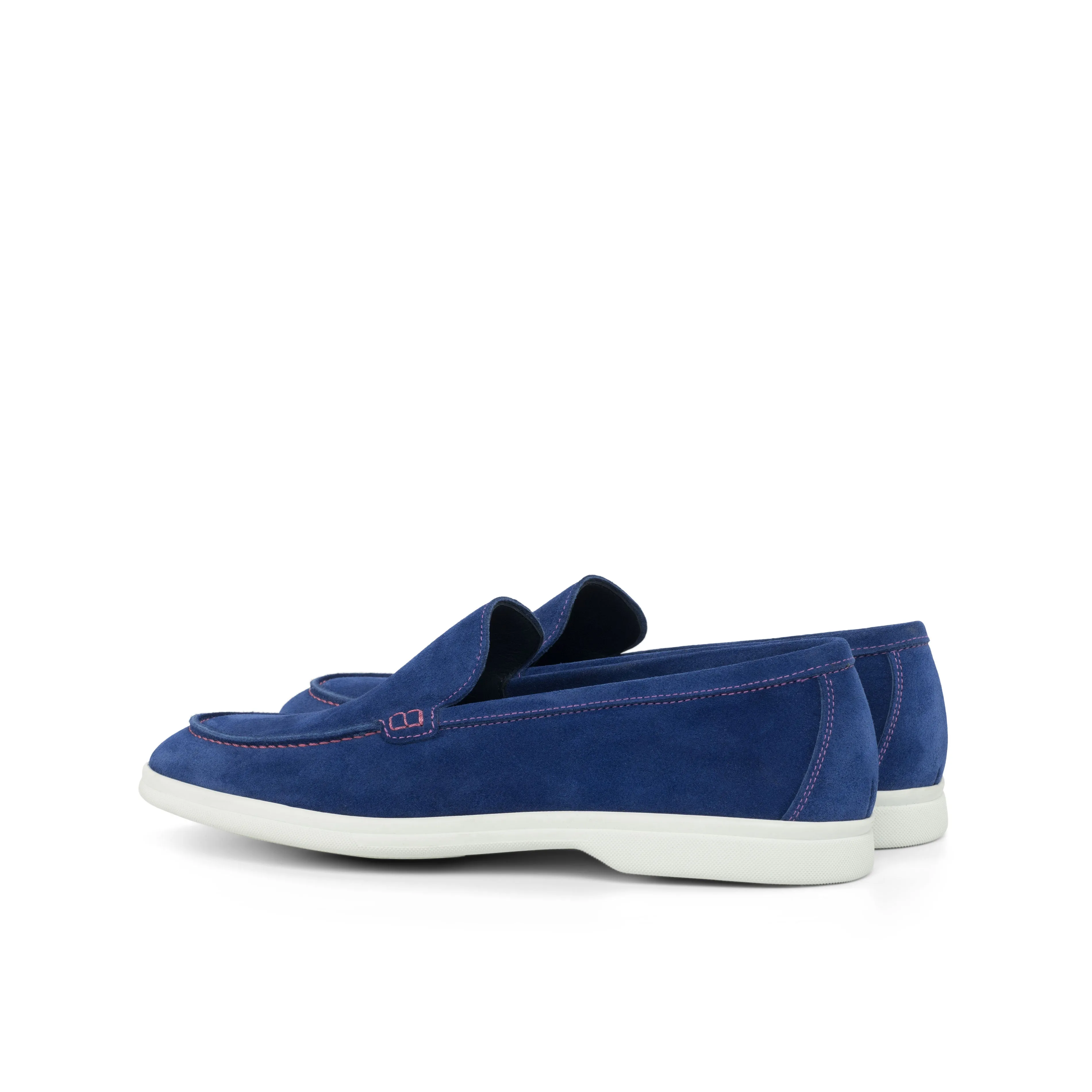 Blue Suede Casual Loafers