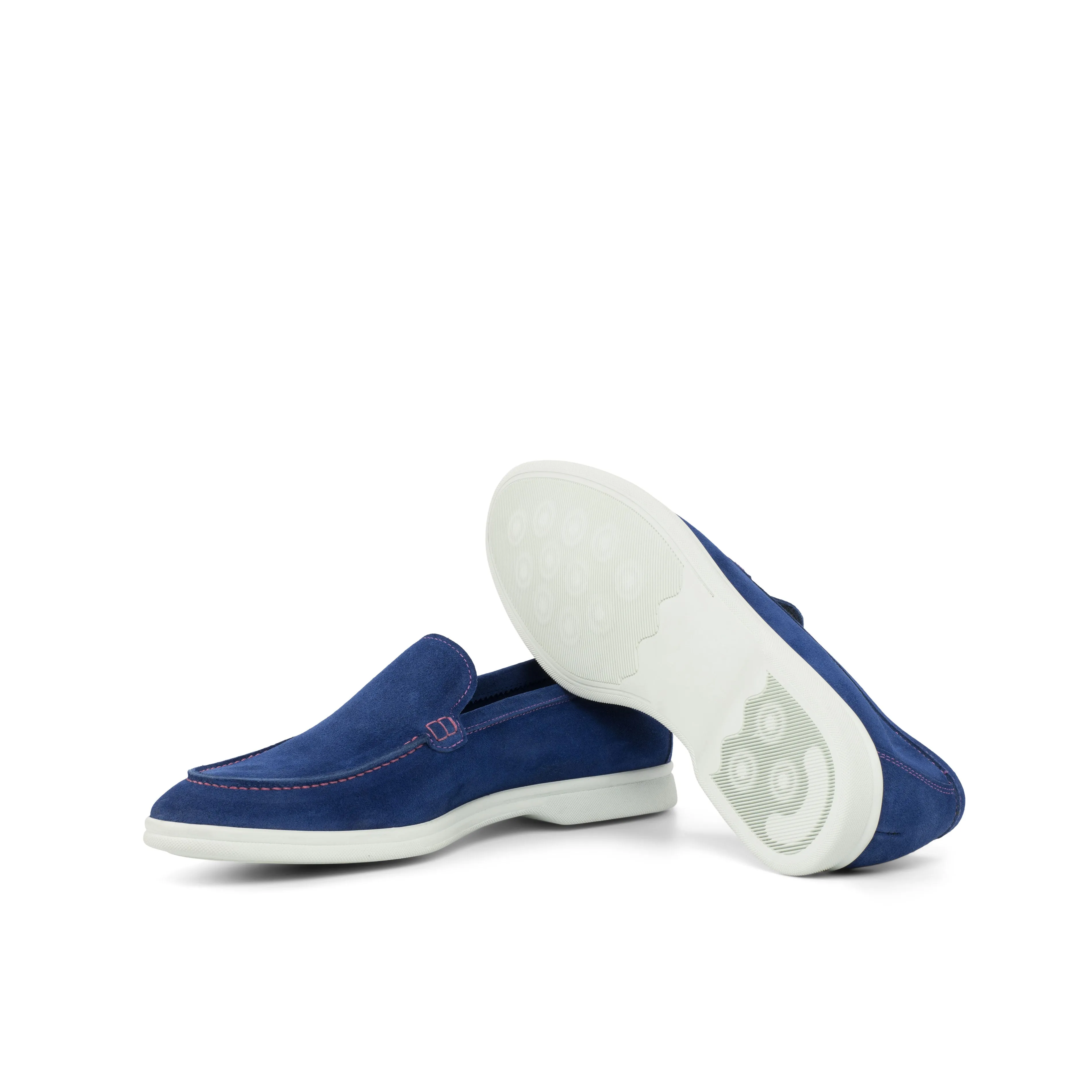 Blue Suede Casual Loafers