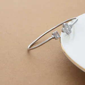 Bold Statement Light Weight Silver Kada