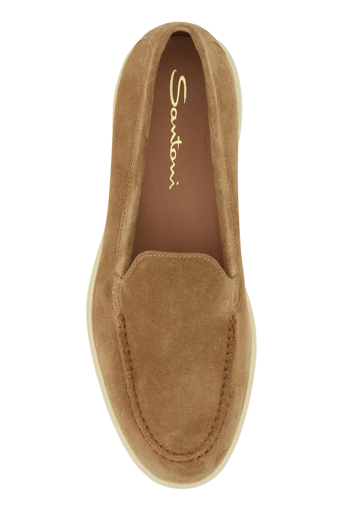 Camel suede Yalta loafers