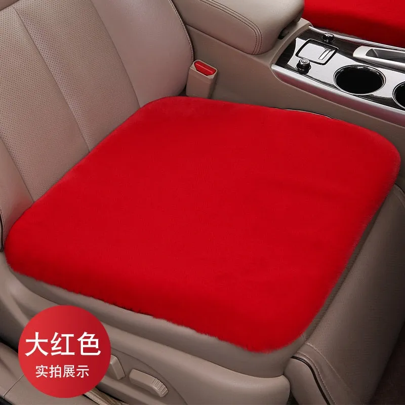 Car Seat Cushion Plush Rabbit Fur Winter