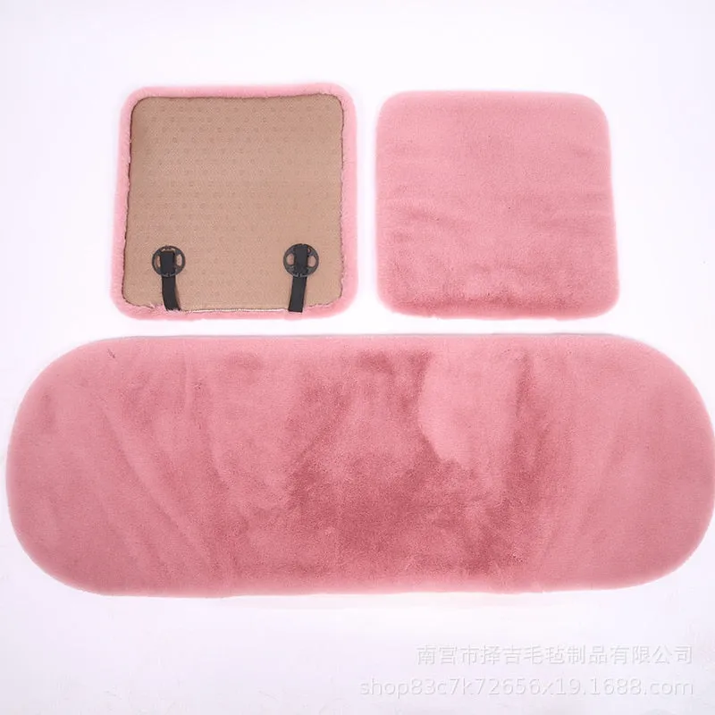 Car Seat Cushion Plush Rabbit Fur Winter