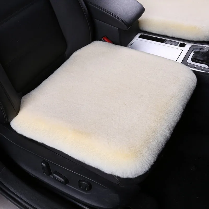 Car Seat Cushion Plush Rabbit Fur Winter