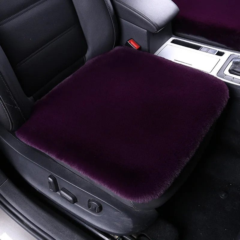 Car Seat Cushion Plush Rabbit Fur Winter