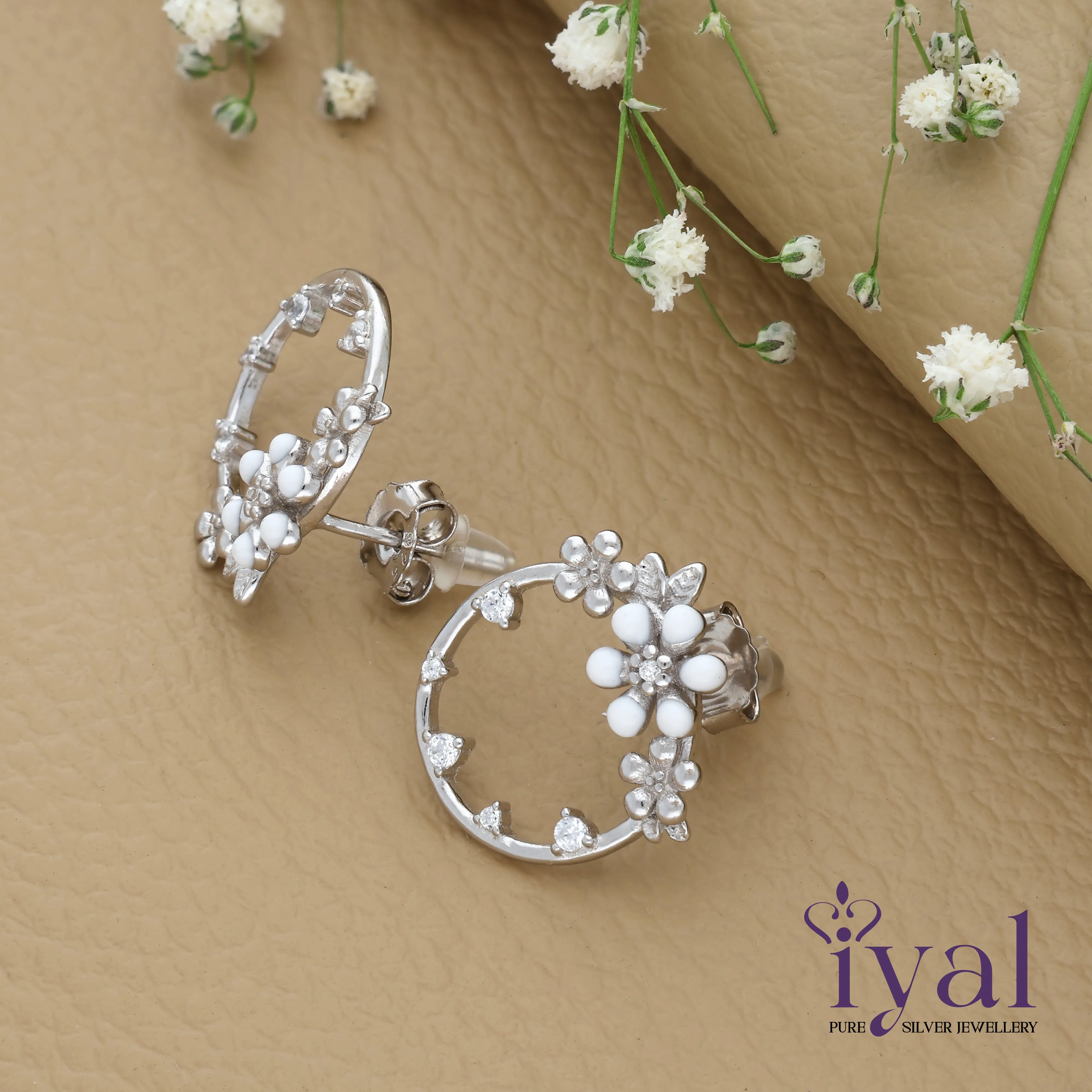 Garland Silver Earring
