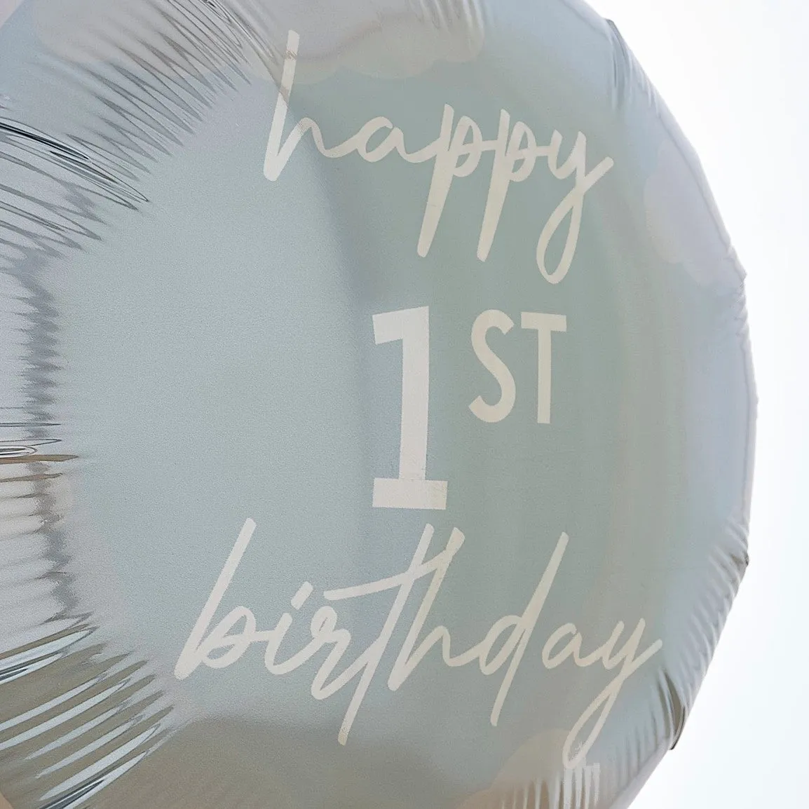 Ginger Ray 'Happy 1st Birthday' Blue Foil Balloon | 43 cm
