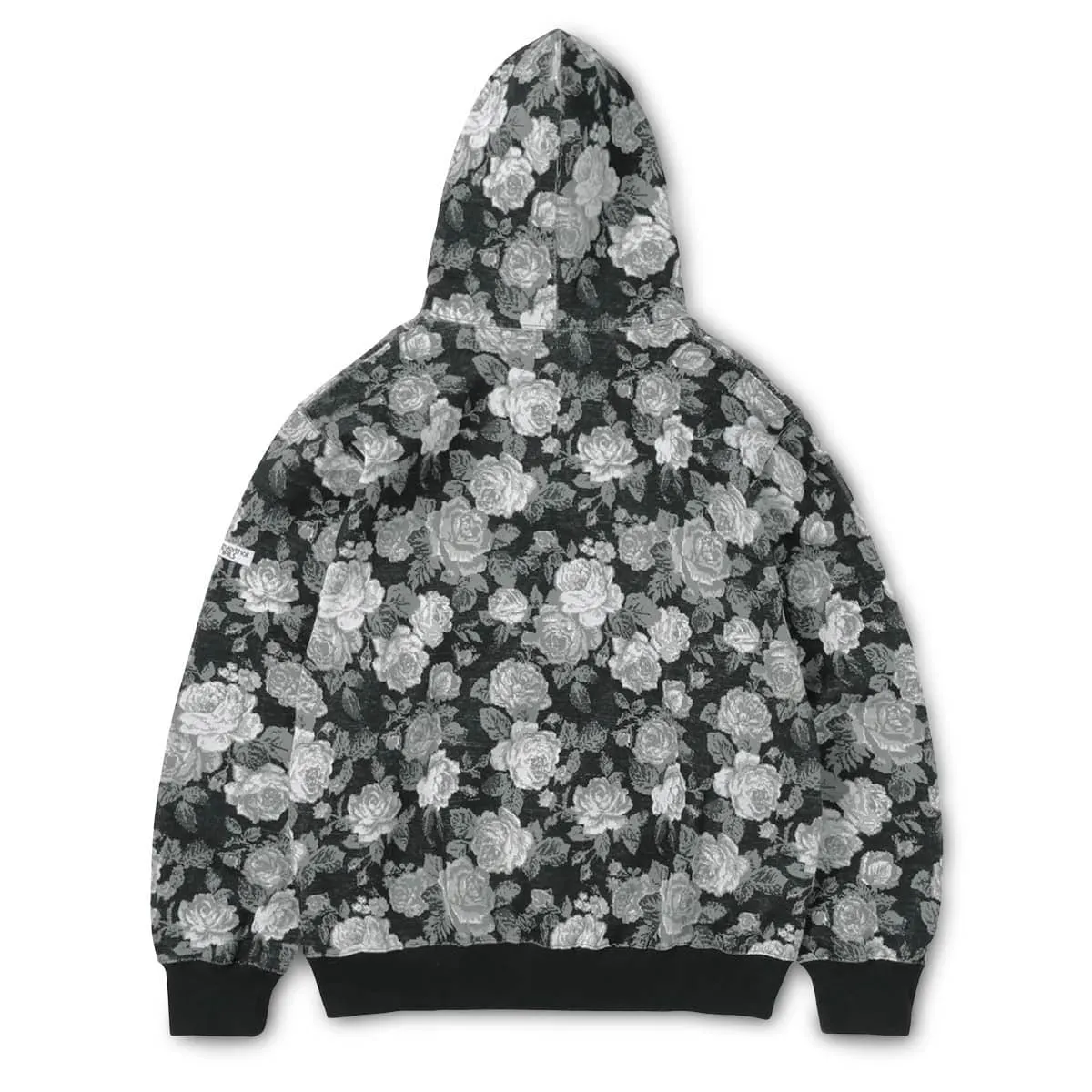 JACQUARD FLOWER HOODIE