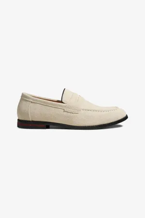 Loafers Semsket Skinn - Grå