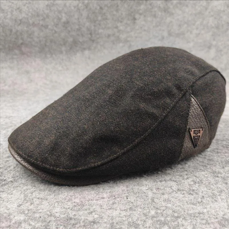 Men's Retro Autumn and Winter Warm Beret 25636840U