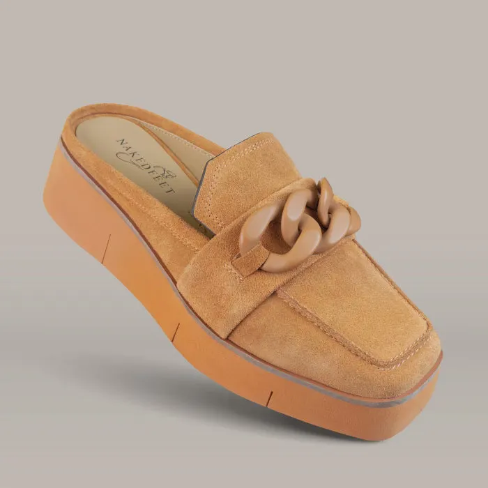 NAKED FEET - ELECT in CAMEL Platform Mules