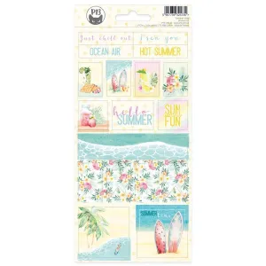P13 Summer Vibes Cardstock Stickers #02 - 4"X9"*