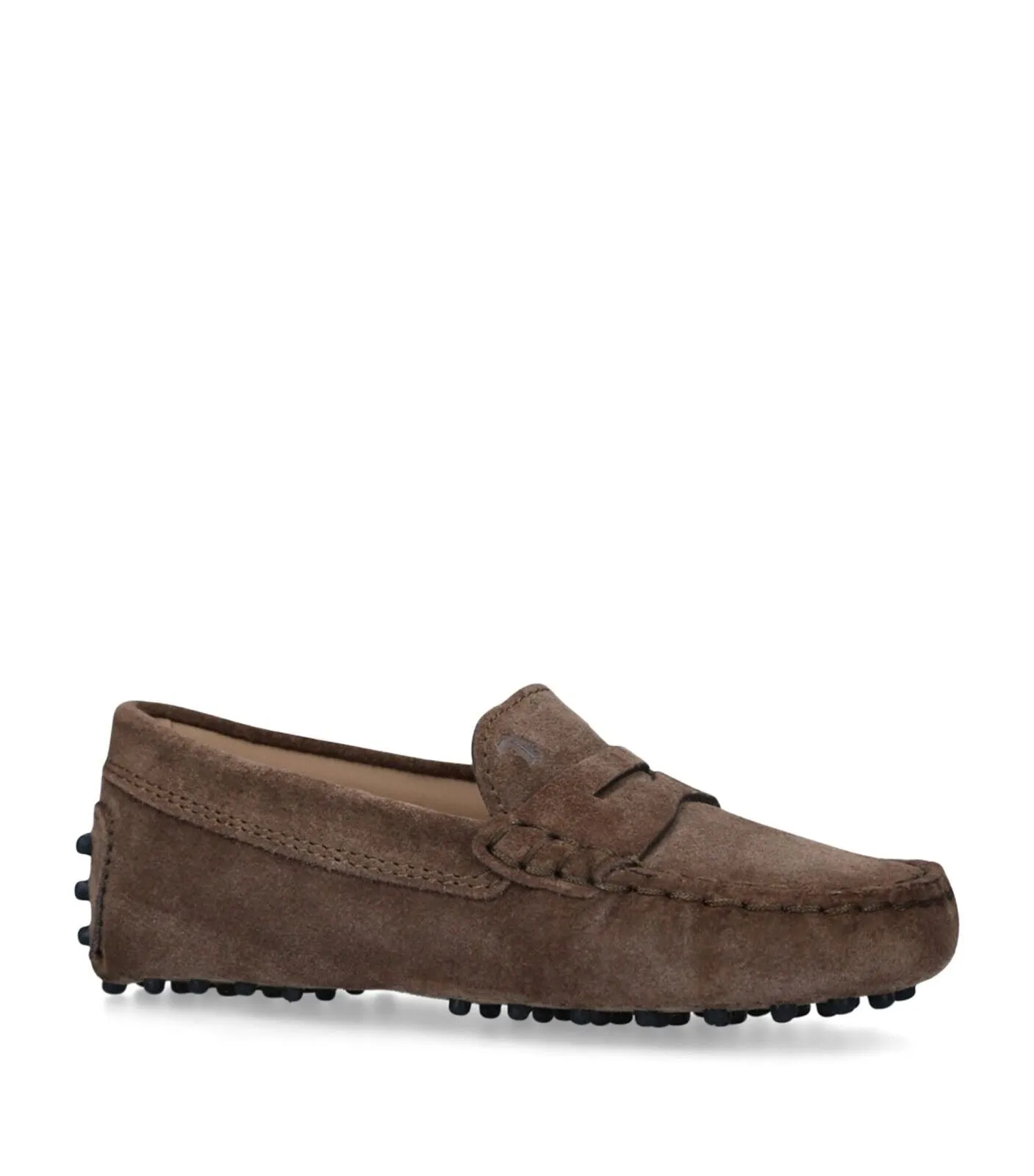 Papouelli Children Boys' Suede Brown Round-Toe Loafers Shoes Size 31 & 40 children