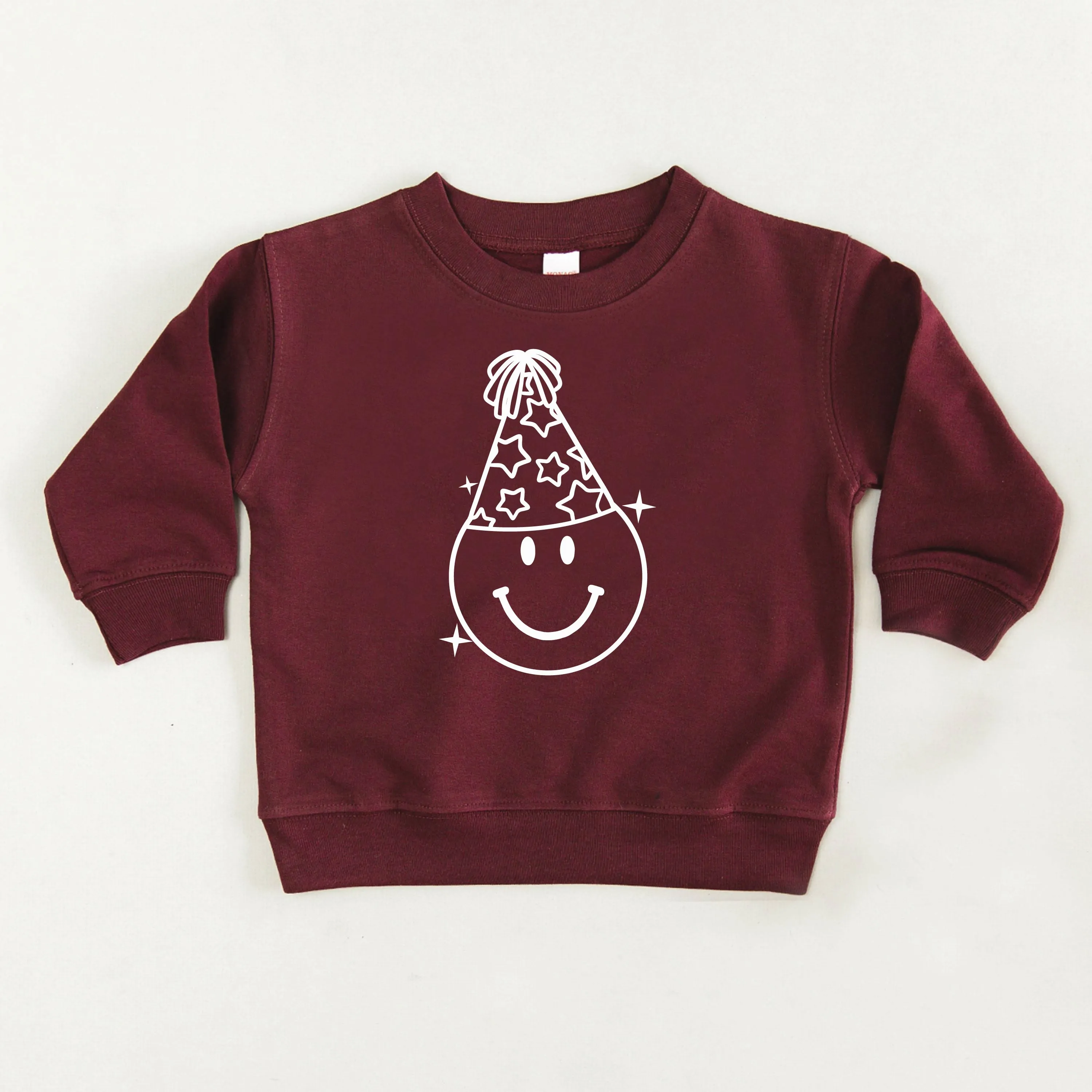 READY TO PARTY SMILEY - Child Sweater