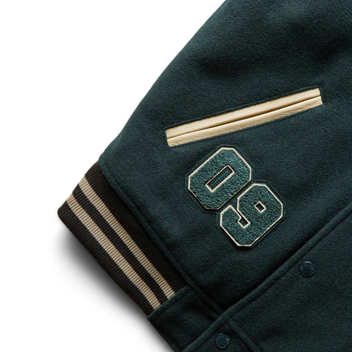 RECORDS VARSITY JACKET GREEN S