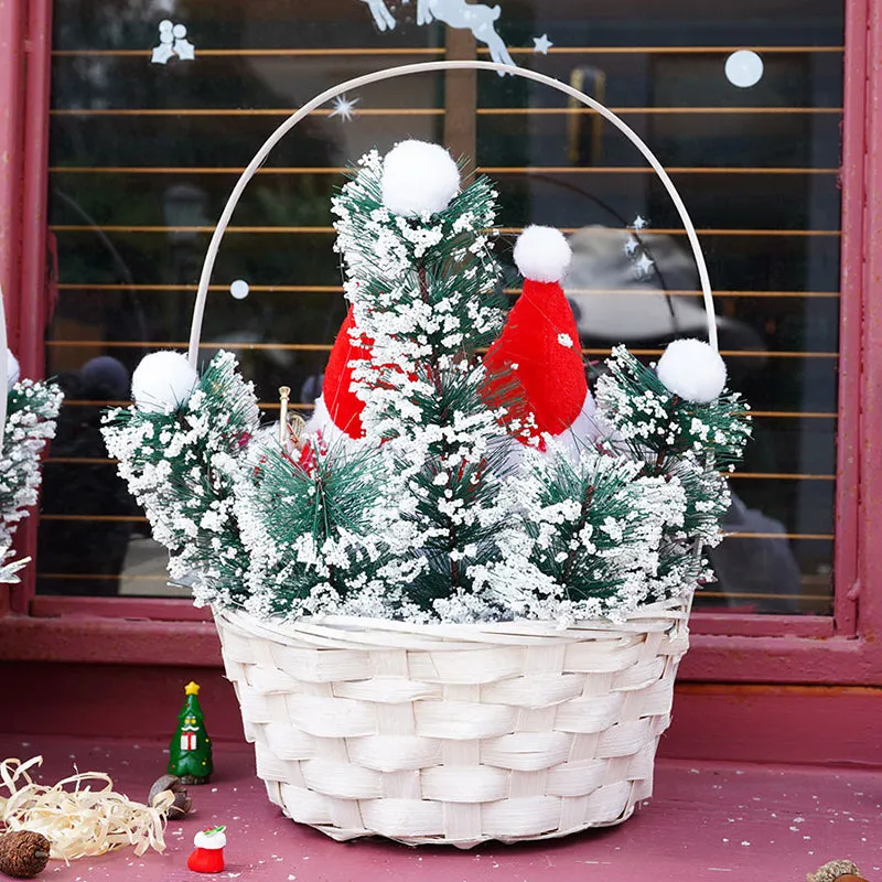 SD0379 Christmas Decorations Santa Claus Snowman Doll Ornament Window Display