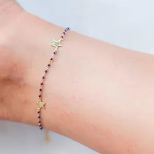 Super Star Blue Chain Anklet