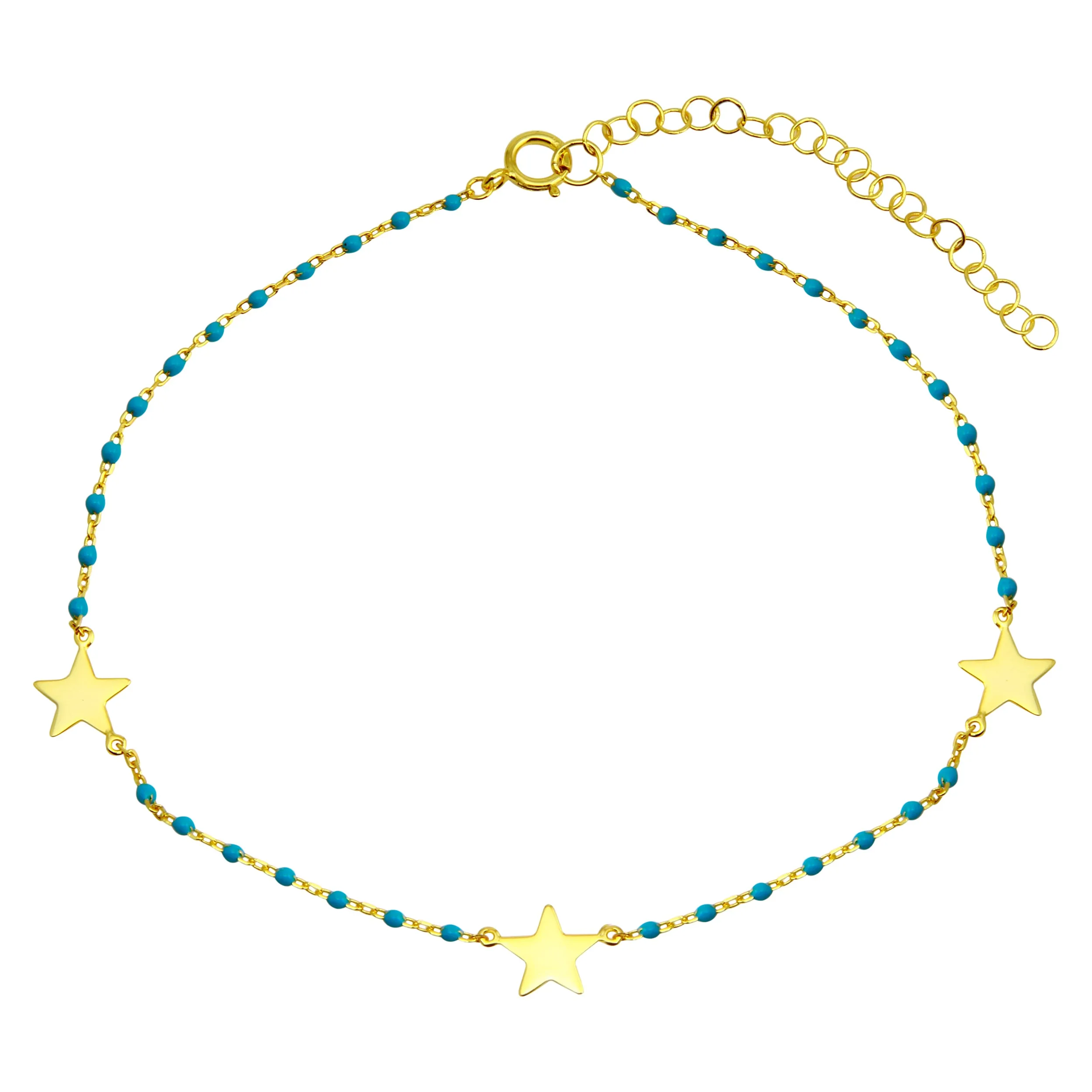 Super Star Blue Chain Anklet