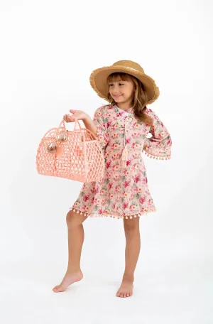 Tropical Dreams Blush Printed Cover Up