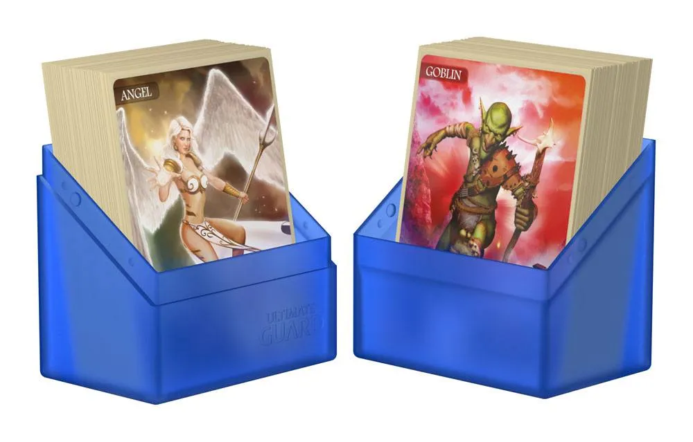 Ultimate Guard Boulder Deck Case 60  Standard Size Sapphire