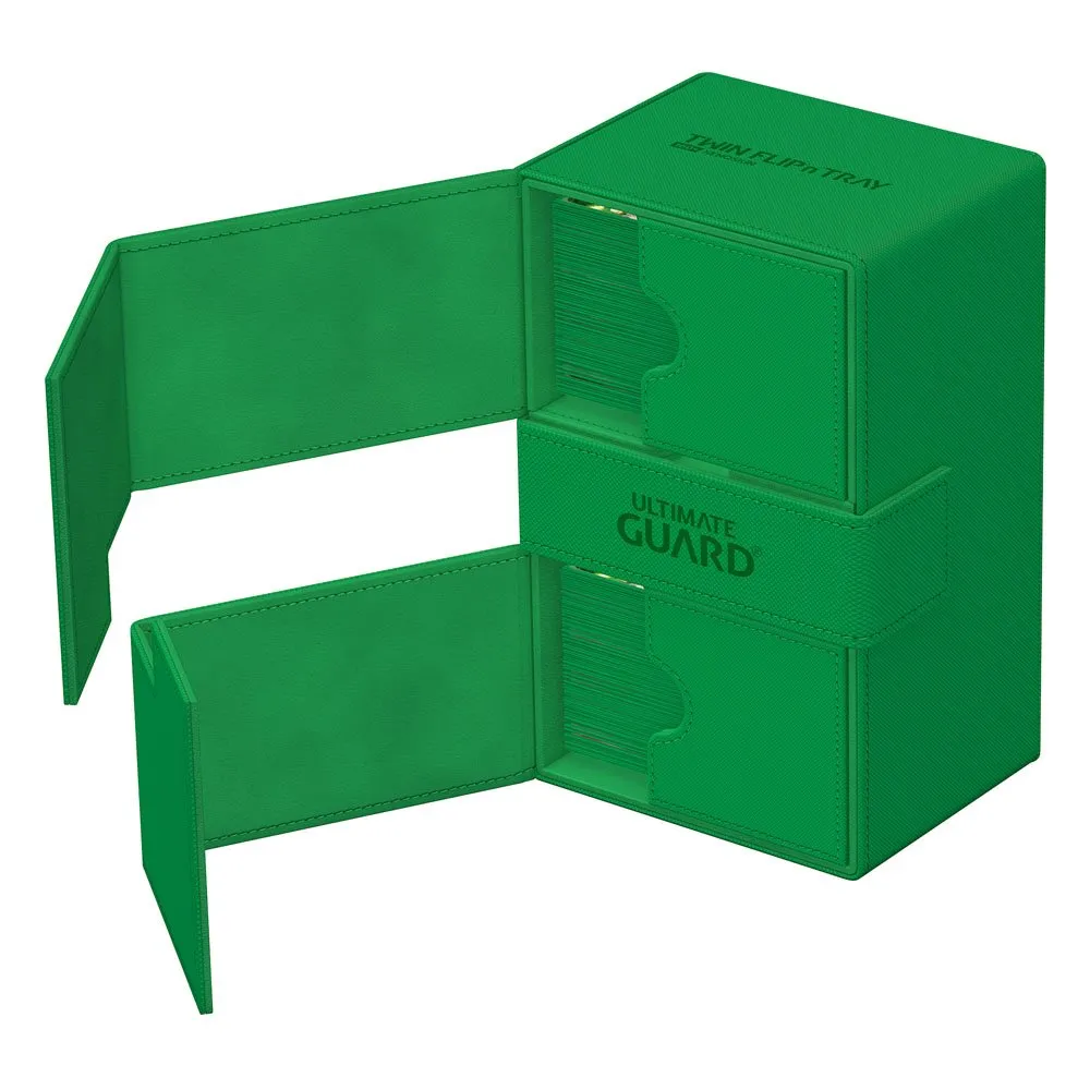 Ultimate Guard Twin Flip`n`Tray 160  XenoSkin Monocolor Green