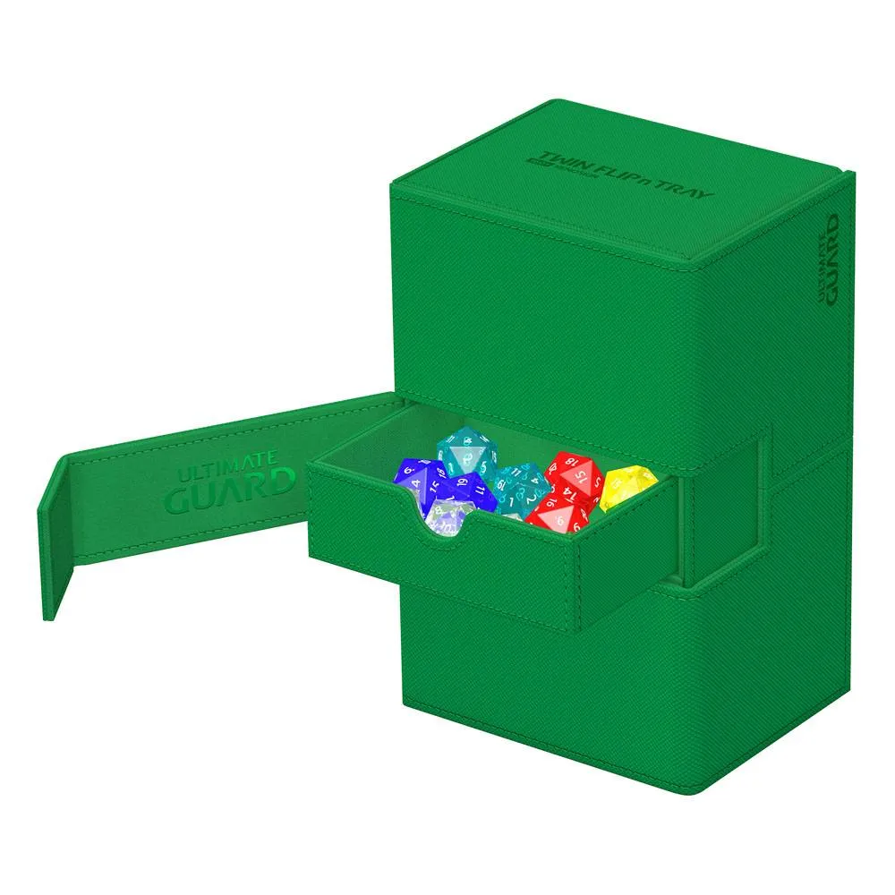 Ultimate Guard Twin Flip`n`Tray 160  XenoSkin Monocolor Green