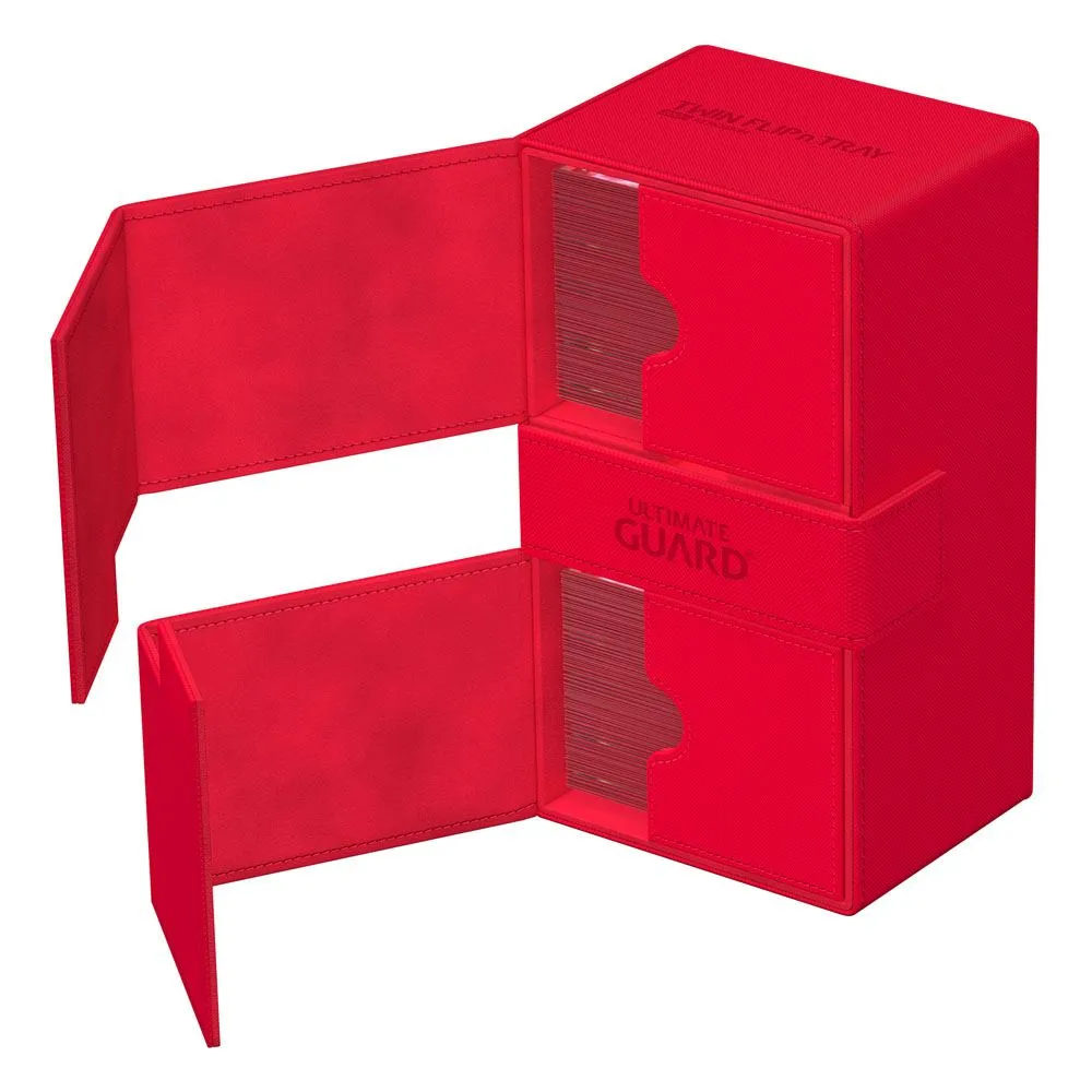 Ultimate Guard Twin Flip`n`Tray 200  XenoSkin Monocolor Red