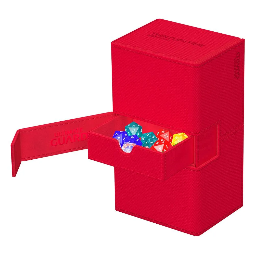Ultimate Guard Twin Flip`n`Tray 200  XenoSkin Monocolor Red