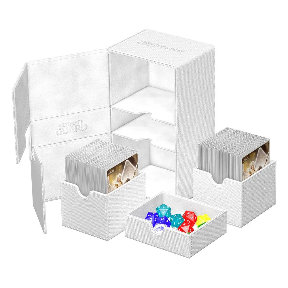 Ultimate Guard Twin Flip`n`Tray 200  XenoSkin Monocolor White