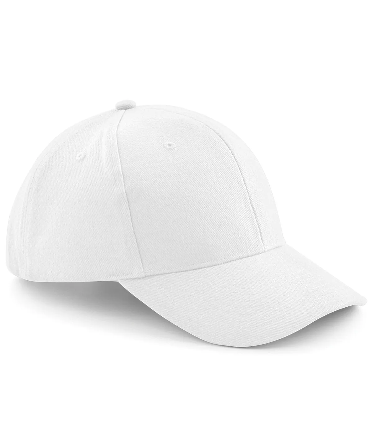 White - Pro-style heavy brushed cotton cap